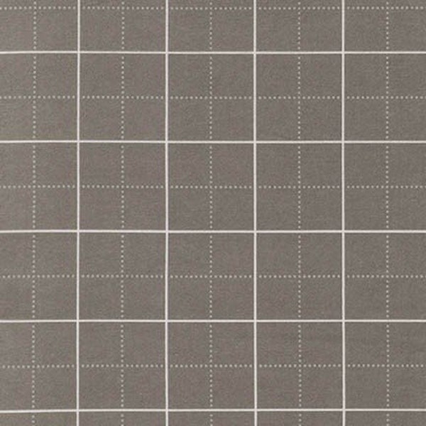 Framework Grey Flannel by Robert Kaufman, Design Wall Flannel, 4 inch grid, 1 inch grid