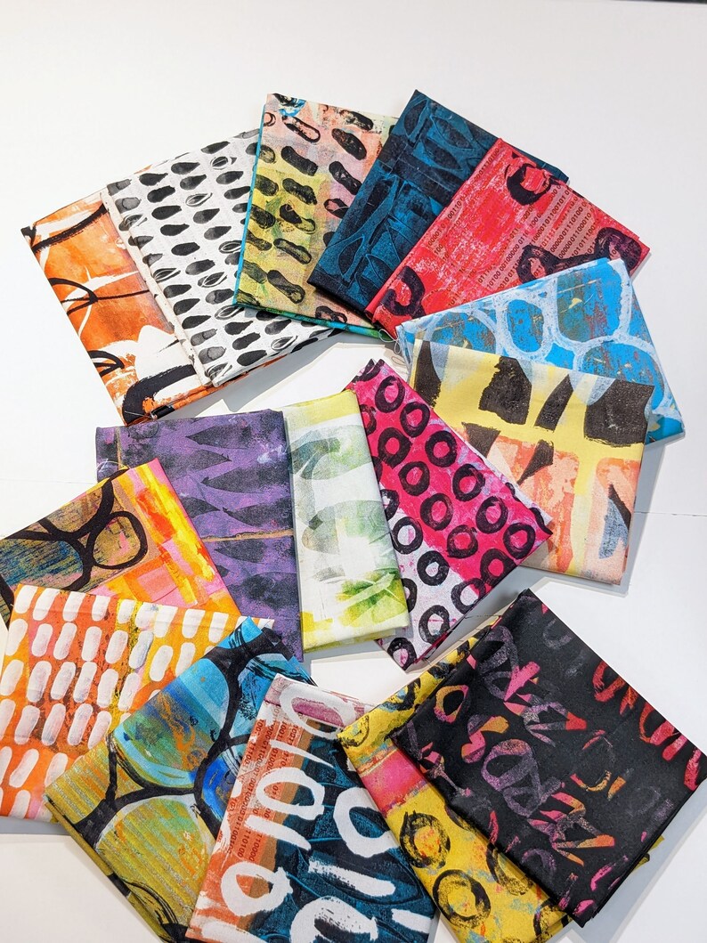 Binary Universe Root by E Bond for Free Spirit Fabrics Etsy