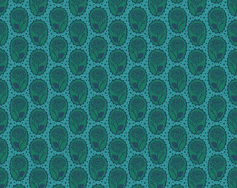 Locket - Ocean || Love Always, AM - Anna Maria Horner - teal mini print