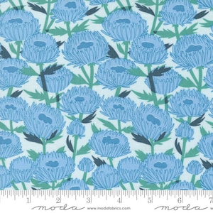 Love Letter Lightest Blue Flowers by Lizzy House- Moda Fabrics