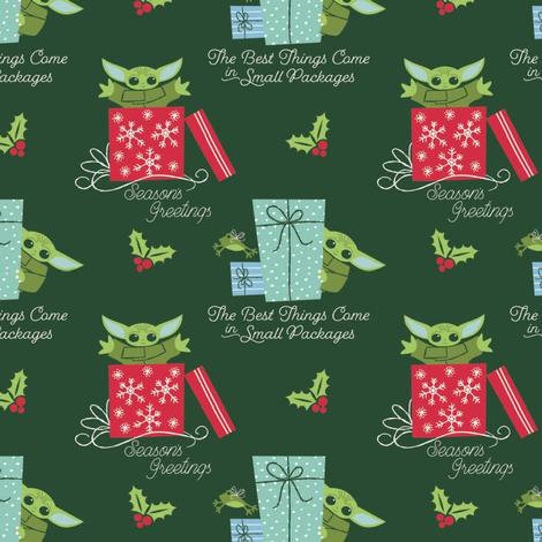 Lot Of 2 Mandalorian The Child 40 Sq. Ft. Baby Yoda Christmas Wrapping Paper  New