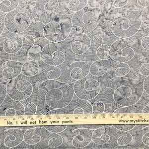 Batiks Splatter Adriatic Mist, Grey batik