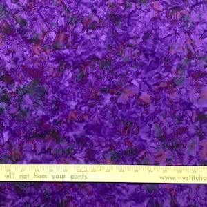 Batiks Elementals Color Play Mottled Purple Outburst