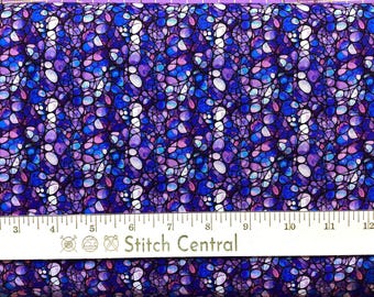 Solstice - Kaleidoscope Purple, 100% cotton quilting fabric