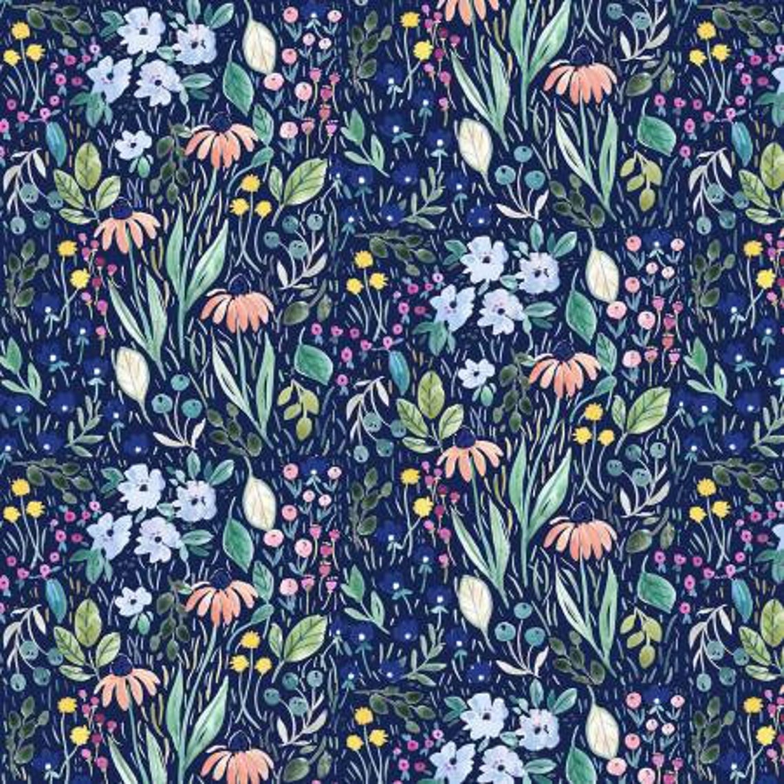 Blooming Lovely Fabric by Dear Stella Modern Floral Fabric Etsy