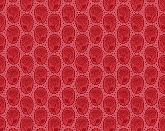 Locket - Coral || Love Always, AM - Anna Maria Horner - Rose Pink mini print