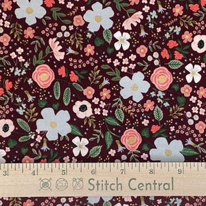 Garden Party - Wild Rose Burgundy Metallic - Rifle Paper Co. - Anna Bond