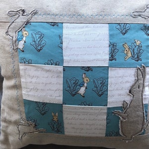 Peter Rabbit Patchwork Cushion - Etsy