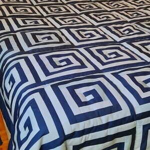 Handmade patchwork cotton, patchwork quilt, boho bohemian vintage, Nordic Reversible throw blanket bedspread, Woven Scandi,knitted bedspread