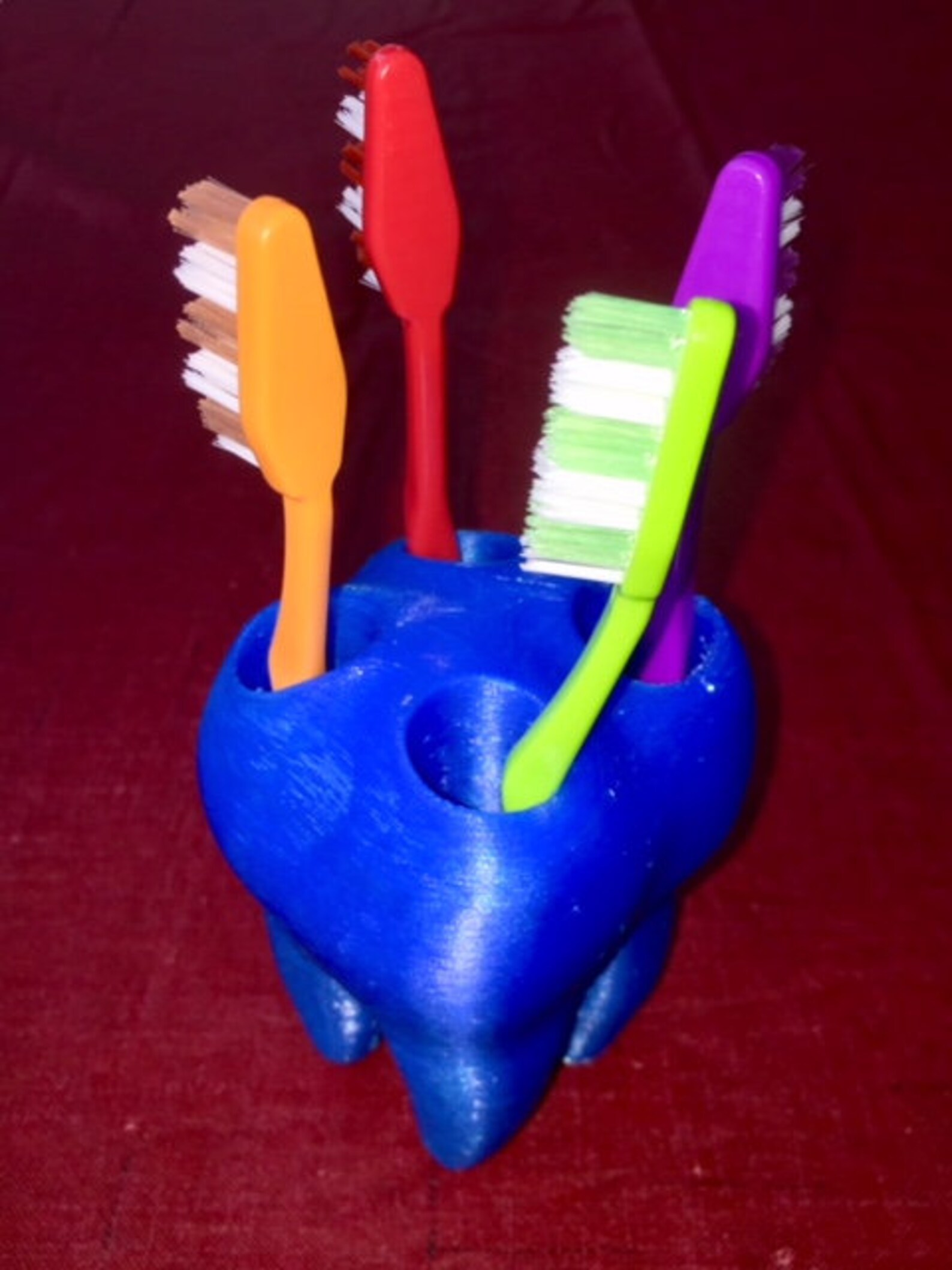Fun 3D Printed Toothbrush Holder Tooth Glow in the Dark Etsy