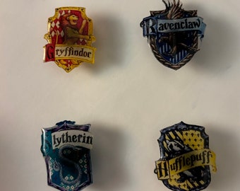 MAGIC SCHOOL clog charms || shoe charm ||  school house || crest || slytherin || ravenclaw || hufflepuff || gryffindor || inspired