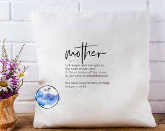 Mother Definition Pillow Case | Mother's Day | Gifts for Mom | Worlds Best Mom | Pillow Case | Pillow Cover |Mom | Mama Gift | Mama Pillow