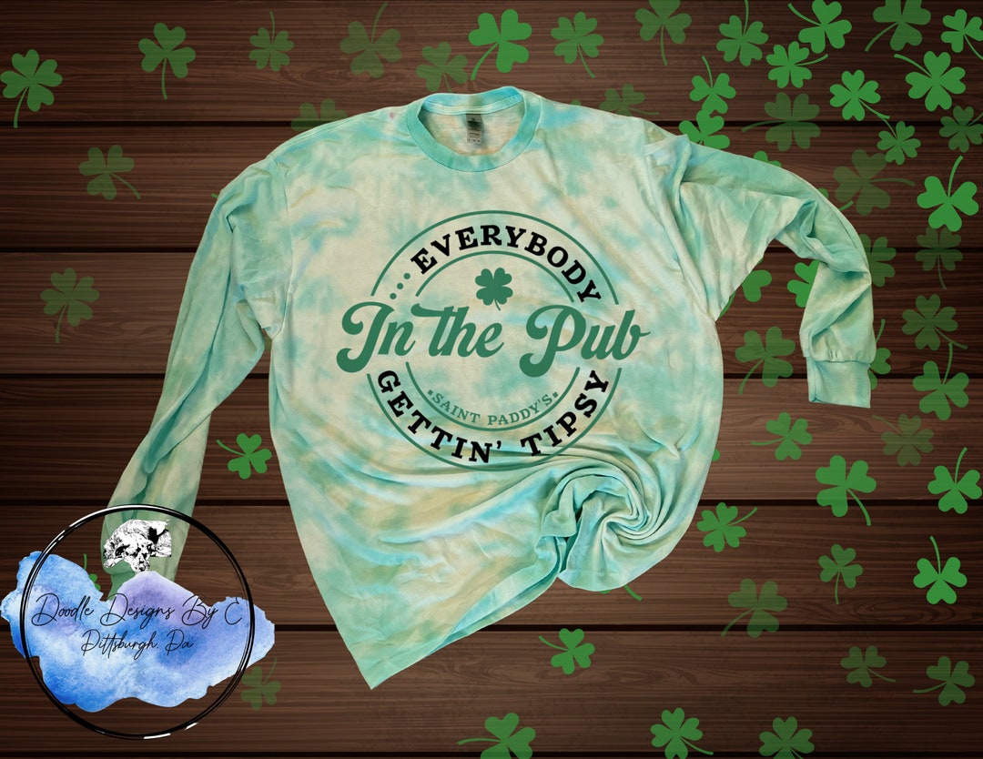 st patrick's tie dye shirt