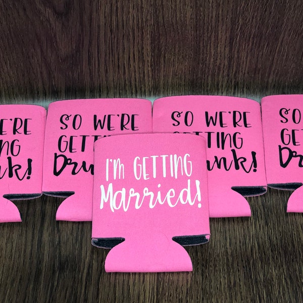 Bridal Party Can Koozies! Discounts with multiples!