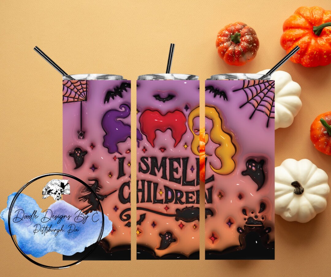 Hocus Pocus I Smell Children Halloween Tumbler |halloween Tumbler ...