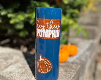 Hey There Pumpkin Tumbler | Fall Tumbler | Autumn Tumbler | Pumpkin Tumbler | Epoxy Tumbler | Peek a Boo Tumbler