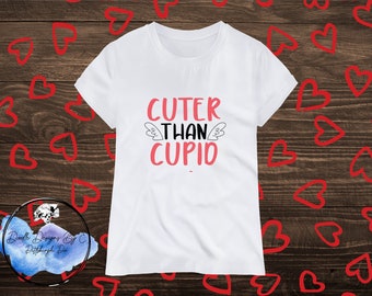 Kid's Valentine's Day T Shirt | Children's Valentine's Day | Valentine Gift | Kids Valentine | Love | Cuter than Cupid