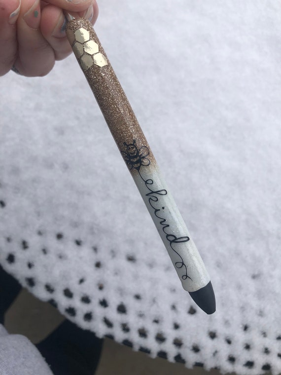 Bee Kind Pen Bee Kind Be Kind Pen |epoxy Glitter Pens
