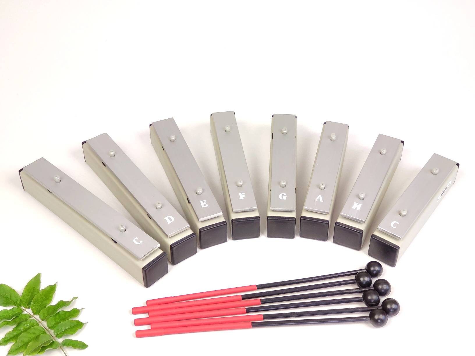 Resonator Bar SET of 8 notes Metallophone Chimes Music Etsy