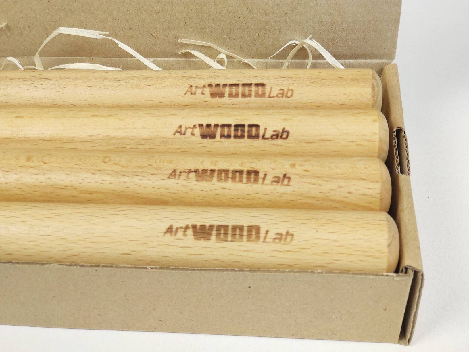 Wooden Clave Set of 4 pair Rhythm Sticks percussion Claves Etsy