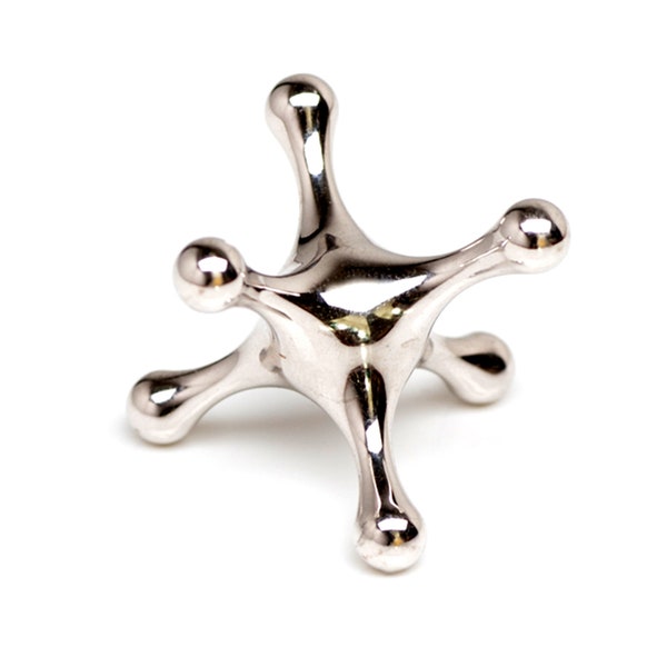 Rhodium Plated Brass | Luxury Fidget Toy | Hand Spinner | Dexterity | Metal Top | Stim Toy | Contemporary Design | Desk Art || Revol8