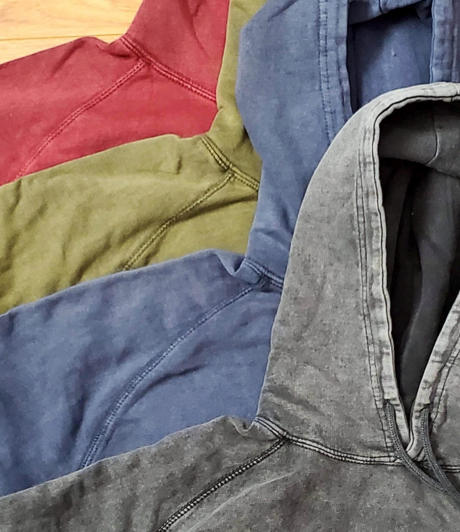 Personalized Vintage Sport Script Embroidered Vintage Washed Hoodies ...