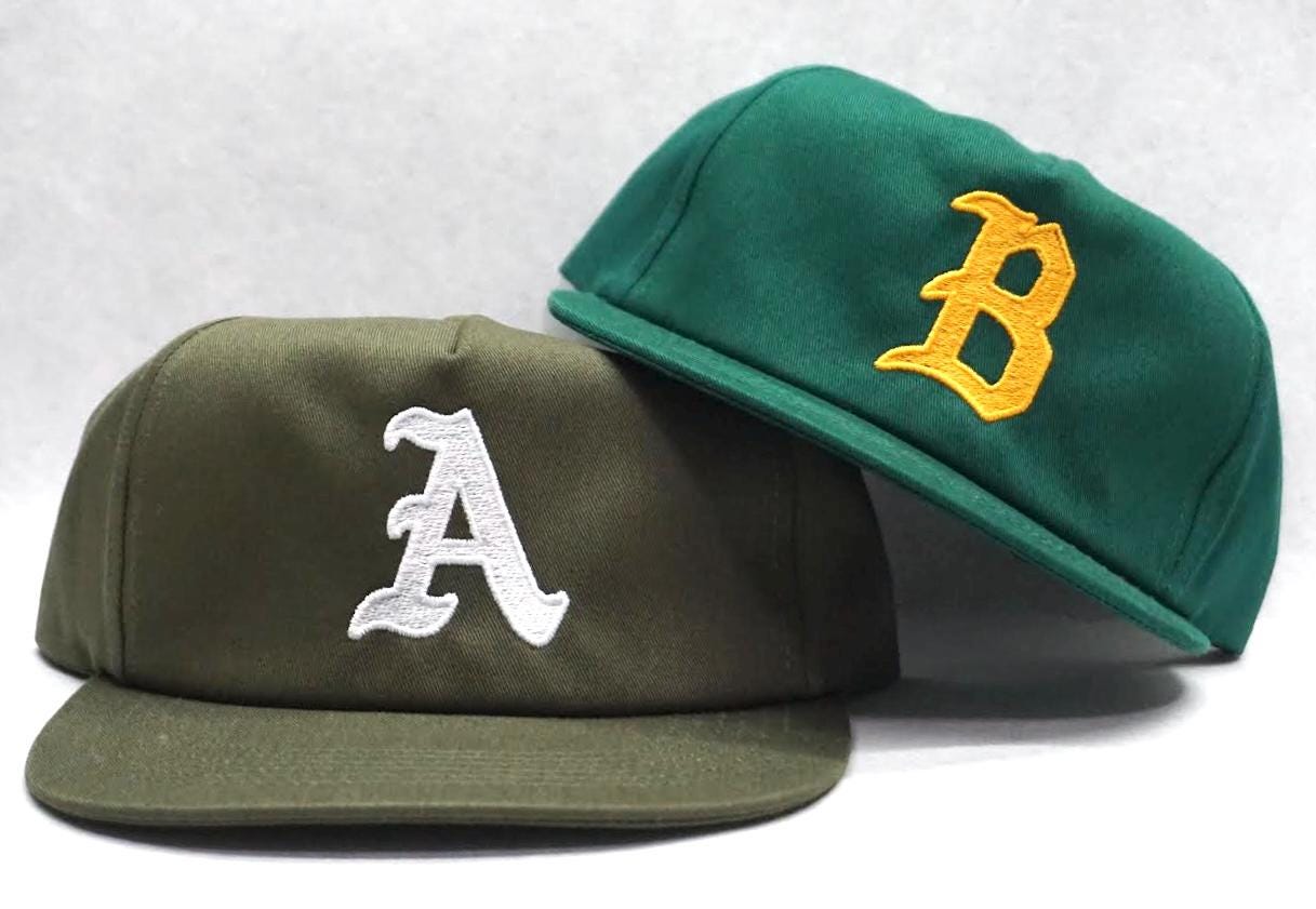 5 Panel Unstructured Custom City Old English Letters Script Team USA Sports Snapback Hat hood Script Cap customizable Embroidered Classic
