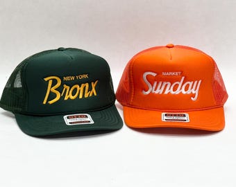 Customizable Otto Foam Mesh Trucker Custom City Vintage Font Hat Script Cap Beverly Hills California USA Sports Snapback hood make your own