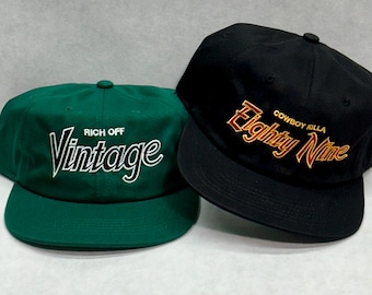 Customizable 6 Panel Unstructured Custom City Vintage Font Hat Script Cap Beverly Hills California USA Sports Snapback hood make your own