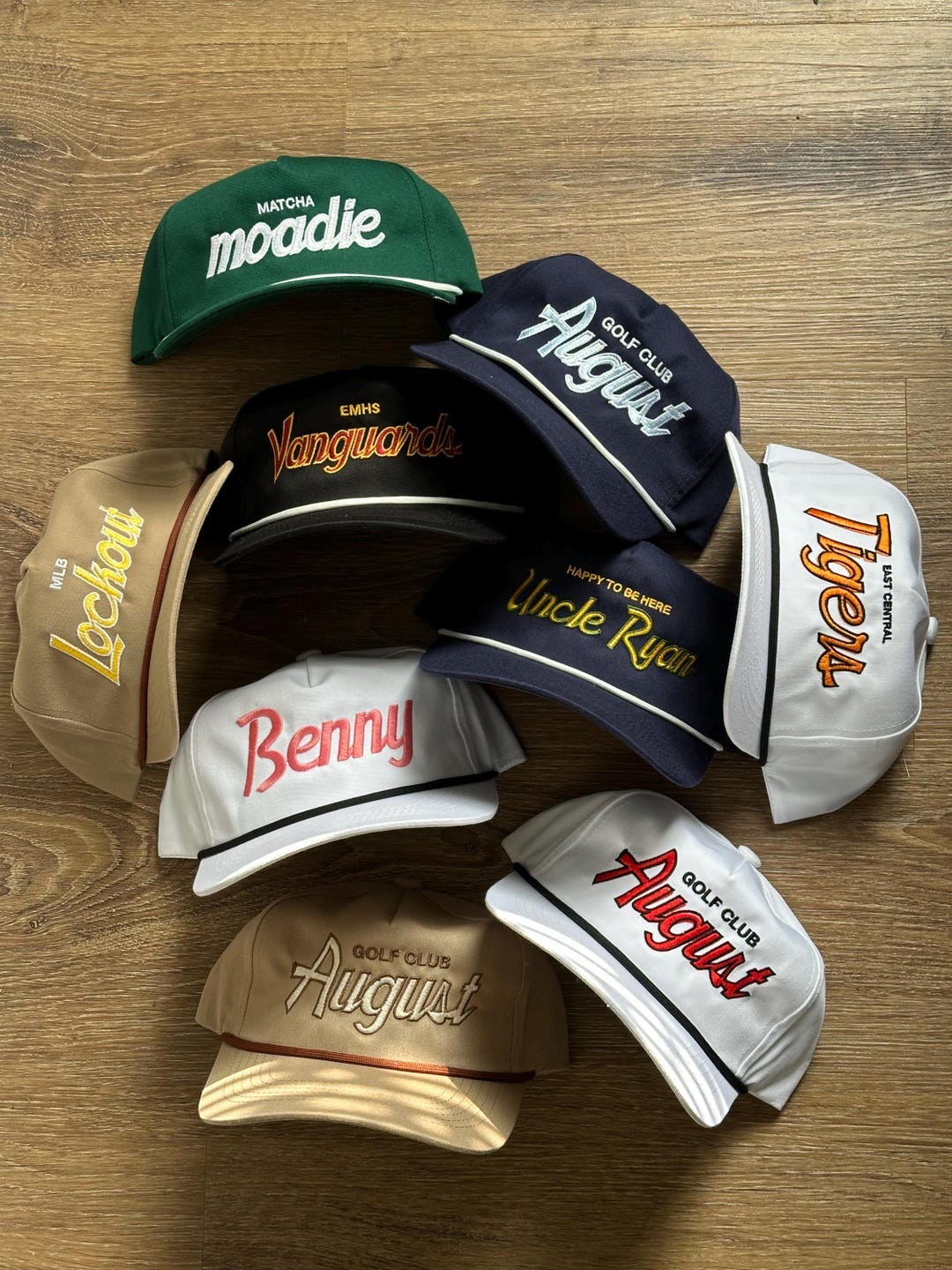 Customizable Rope 5 Panel Unstructured Custom City Vintage Font Hat ...