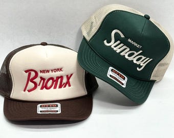 Customizable Otto Foam Mesh Trucker Custom City Vintage Font Hat Script Cap Beverly Hills California USA Sports Snapback hood personalized