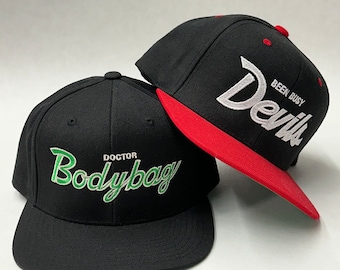 Custom City Vintage Font Script Beverly Hills California USA Sports Snapback Hat hood make your own customizable