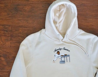 Sunday Sevice Embroidered Pullover Sweatshirt Hoodie Kanye - Etsy