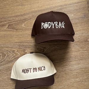 2 Tone Custom Swirly V2 Script Embroidered City Vintage Font Script USA Sports Snapback Hat hood make your own customizable letters V2 Stuss