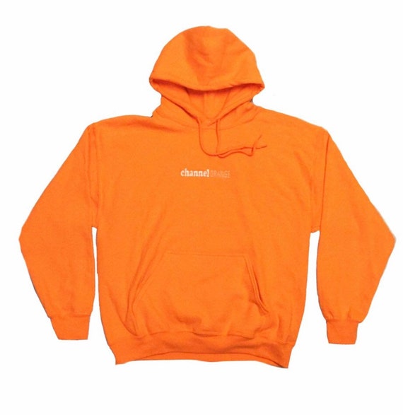 orange hoodie