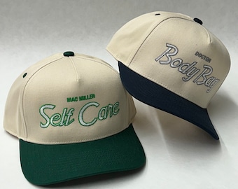 2 Tone Custom City Vintage Font Script Beverly Hills California USA Sports Snapback Hat hood make your own customizable Script cap gifts for