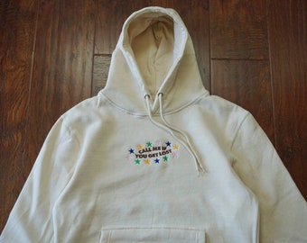 Rufen Sie mich an, wenn Sie Blumen Golf bestickter Pullover Hoodie tyler der Schöpfer Wang Blumenjunge ofwgkta Frank benutzerdefinierte Ozean verloren gehen