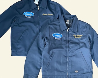 Personalized Custom Dickies Work Jacket Embroidered Construction premium customized Small Business Gifts For Him grand fathers dads worker