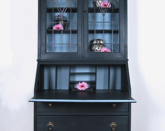 Tall Secretary Desk Etsy