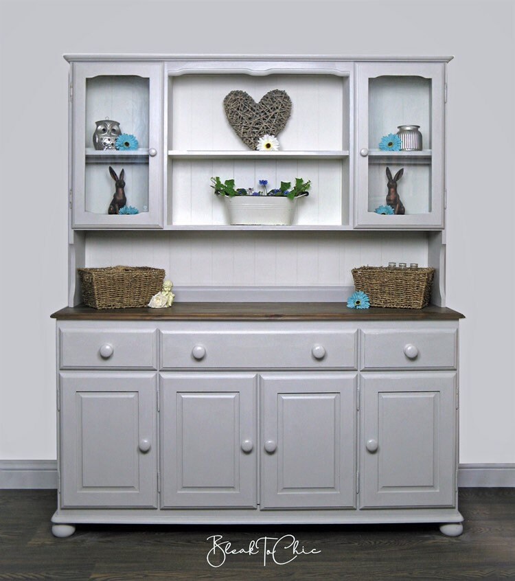 Large Hand Painted Solid Pine Welsh Dresser