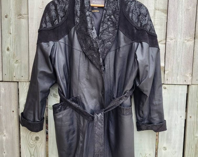 Vintage Wilson's Leather Trench Coat with Thinsulate
