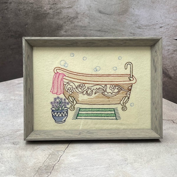 Embroidered Victorian Tub