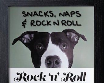 Custom Dry Erase Board for Dogs, Pet Portrait, Dog Organizer, Pet Schedule, Dog Lover Gift, Feeding Schedule, Rock