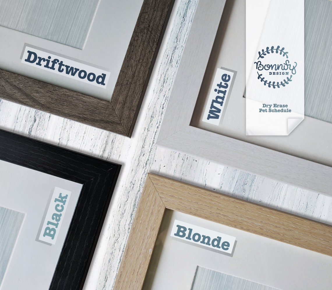 Custom Dry Erase Board for Dogs, Pet Portrait, Dog Organizer, Pet