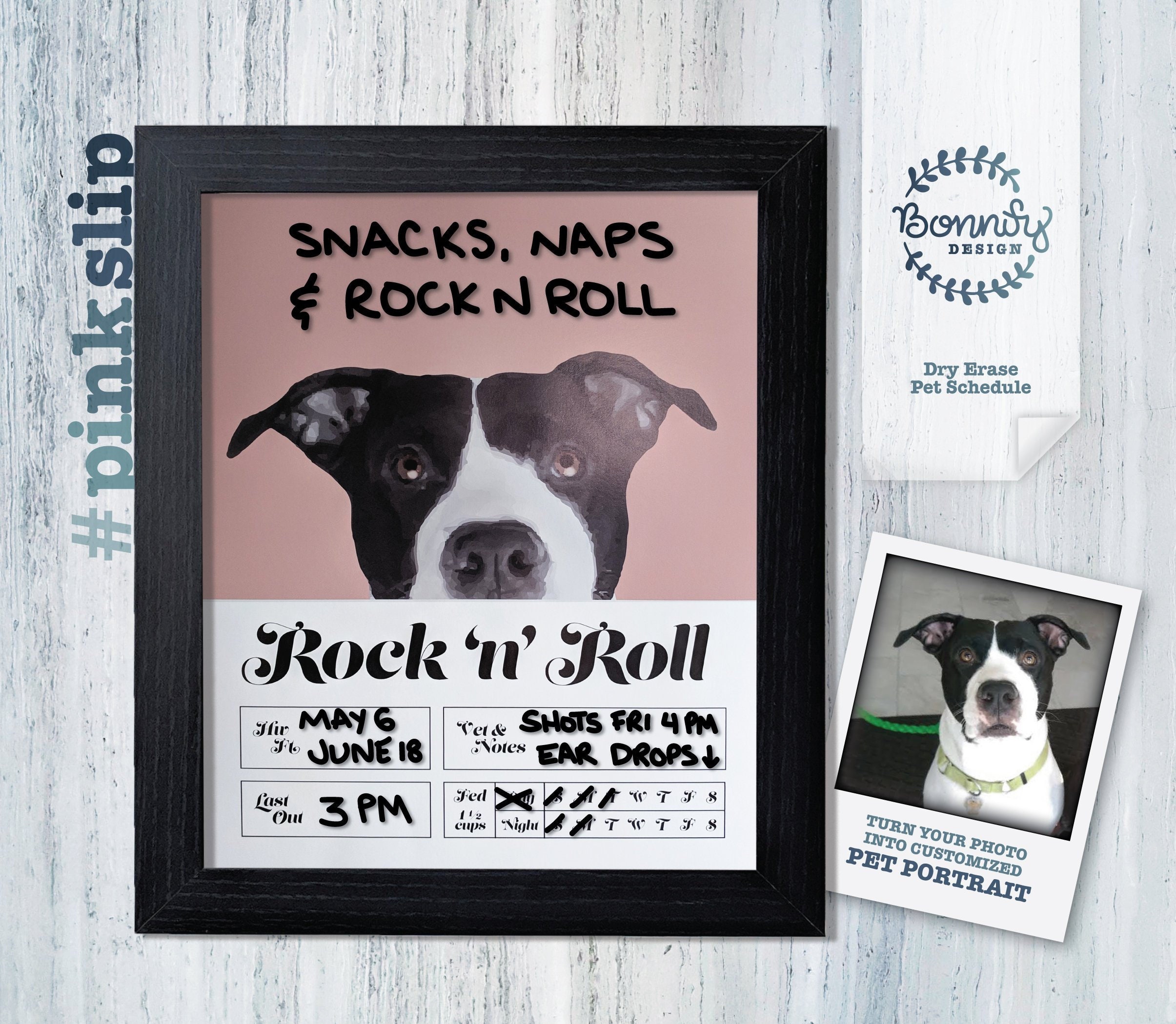custom-dry-erase-board-for-dogs-custom-pet-portrait-pet-etsy-norway