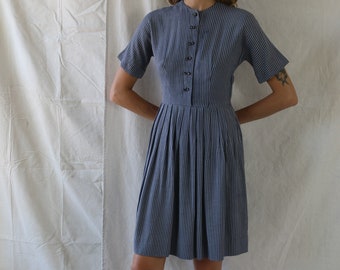 1940s Teena Paige Pinstripe Dress