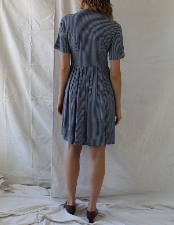 1940s Teena Paige Pinstripe Dress - image 4