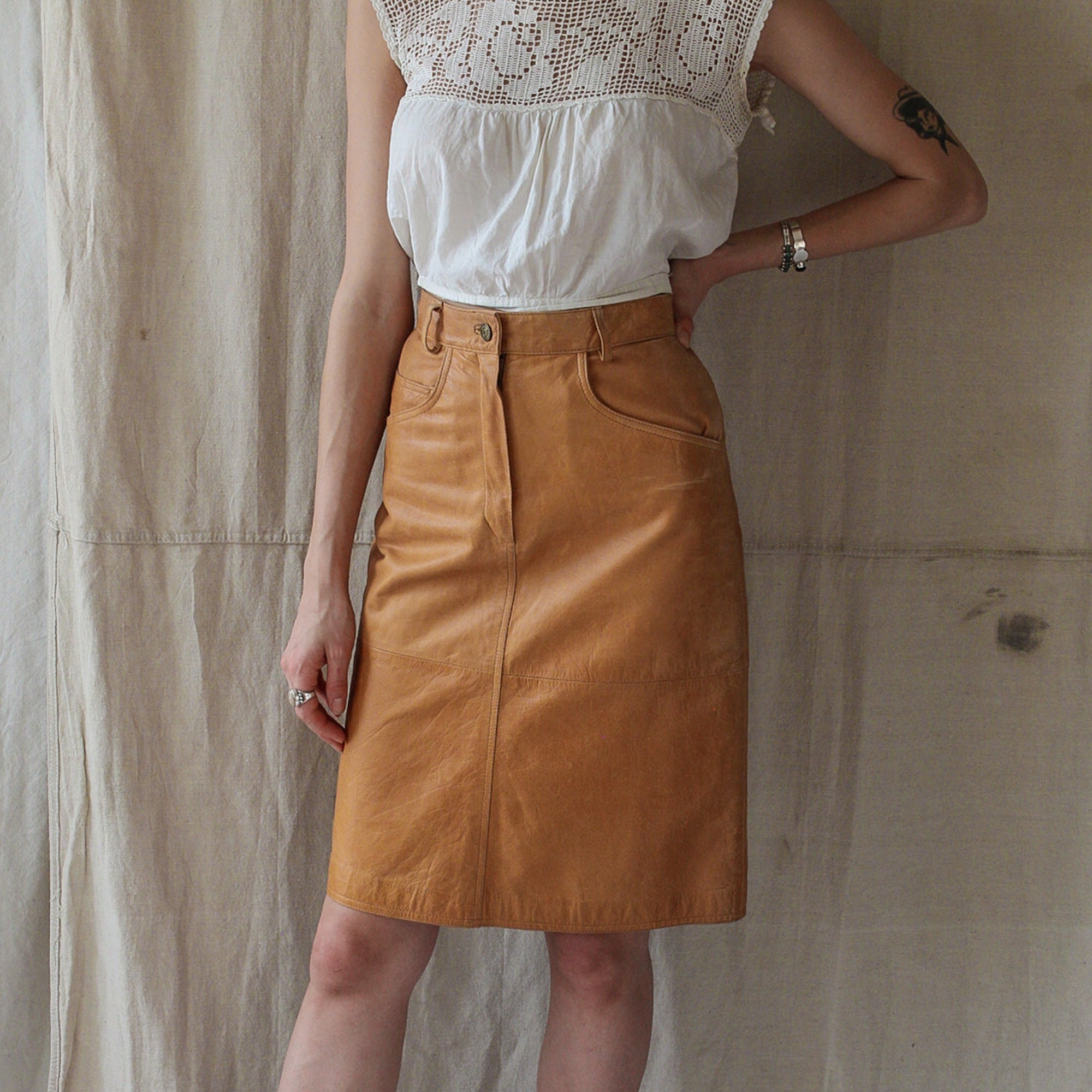 Vintage leather skirt - Etsy 日本 Vintage leather skirt - Etsy 日本