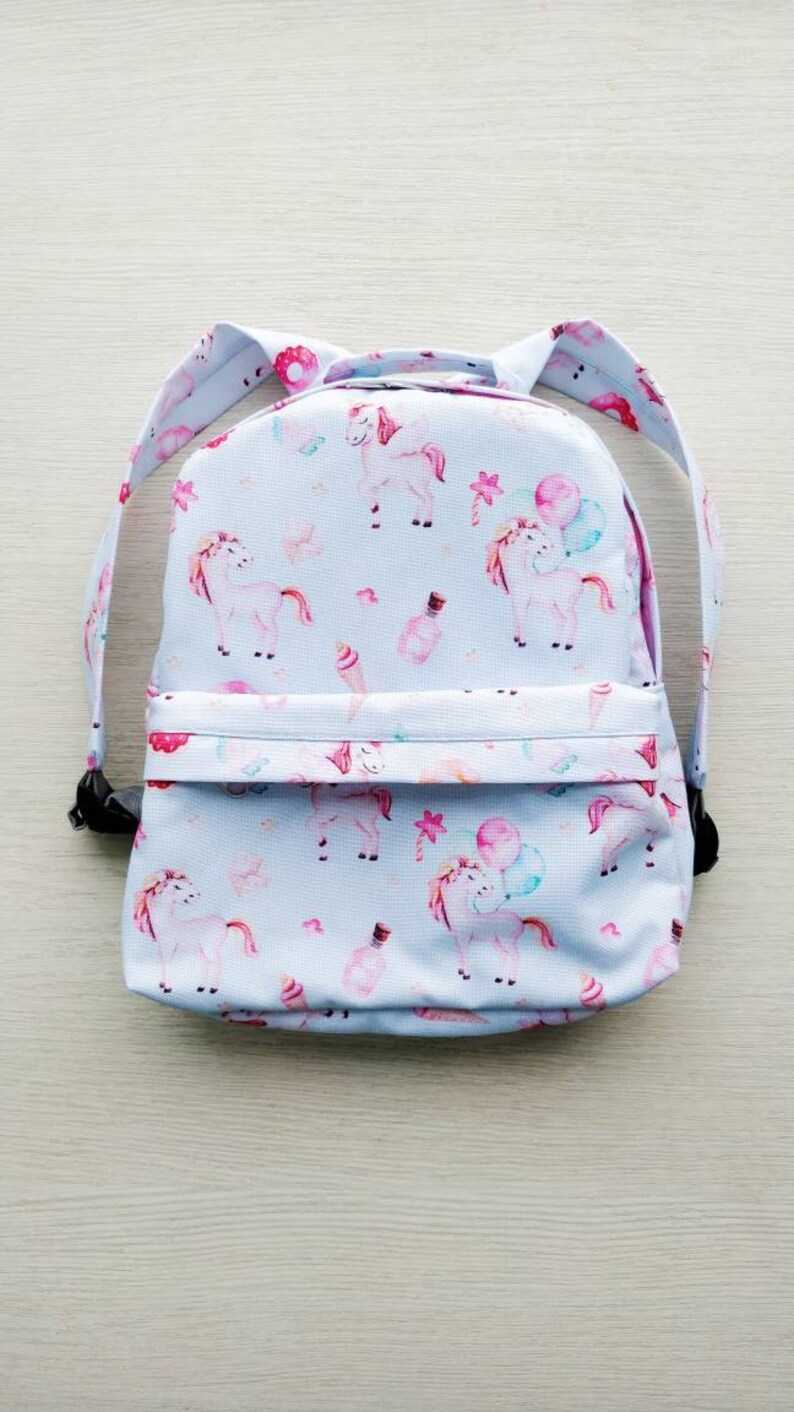 monogrammed unicorn backpack