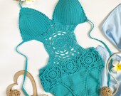 Bohemian Crochet monokini Honeymoon swimsuit Crochet one piece swimsuit Crochet swimsuit Crochet swimwear Knitted sexy suit Knitted swimsuit